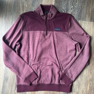 Men’s Burgundy Aeropostale Quarter Zip Sweatshirt